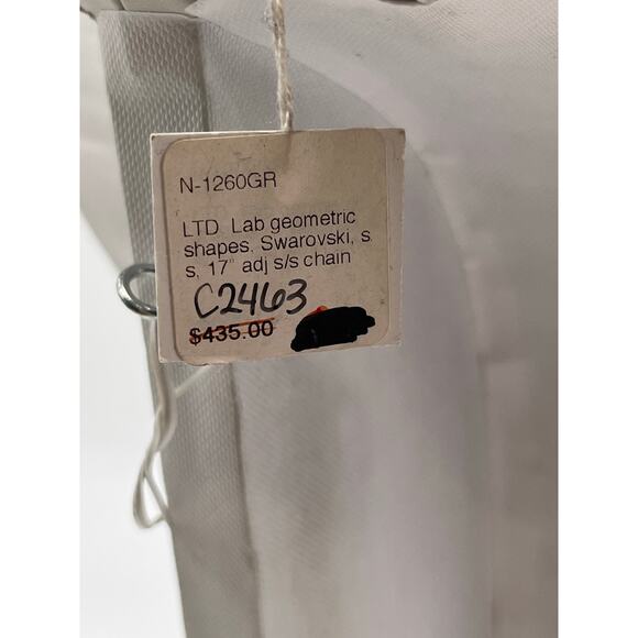 Margo Morrison Geometric Shape Labradorite Gray Swarovski Crystals Limited Ed - Picture 7 of 8